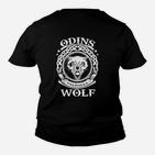 Odins Wolf Valhalla Motiv Kinder Tshirt für Herren, Nordische Mythologie Design