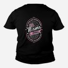 Retro Diner Stil Kinder Tshirt Mama's Diner, Schwarz mit Rosa Highlights