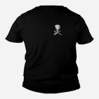 Skull and Crossbones Kinder Tshirt, Unisex mit Totenkopf-Motiv