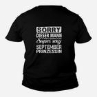 Super Sexy September Prinzessin Kinder T-Shirt