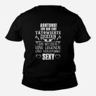 Tätowierte Zockerin Damen Kinder Tshirt, Sexy Legenden Spruch