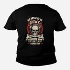 Totenkopf und Tattoo Spruch Kinder Tshirt, Lustiges Herren Kinder Tshirt