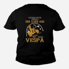 Unterschätze Nie Älteren Mann mit Vespa, Herren Kinder Tshirt Retro-Stil