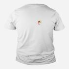 Herren Basic Weißes Kinder Tshirt mit Logo-Druck Hinten, Trendiges Design