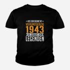 1943 74 Geburt Legenden Kinder T-Shirt