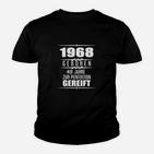 1968 Geboren 49 Jahre Perfektion Kinder Tshirt, Schwarz, Jubiläumsfeier