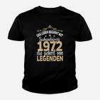 50. Geburtstag 1972 Legenden Kinder Tshirt, Jahrgang Retro Design