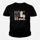 Alpaka Kaffeeliebhaber Schwarz Kinder Tshirt, Lustiger Spruch