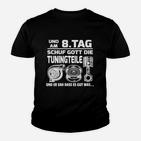 Am 8. Tag schuf Gott Tuningteile Kinder Tshirt, Lustiges Auto Tuning Kinder Tshirt für Herren