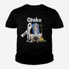 Anime-Fan Otaku Kinder Tshirt, Graphic Tee in Schwarz mit Motiv