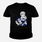 Anime Ninja Team Grafik Kinder Tshirt - Schwarz, stylisches Otaku Hemd
