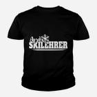 Apres-Skilehrer Grafik Kinder Tshirt Schwarz, Lustiges Wintersport Tee