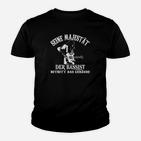 Bassist Majesty Entrance Schwarzes Kinder Tshirt, Einzigartiges Musiker-Design