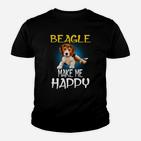 Beagle Hund Machen Mich Glücklich Kinder T-Shirt