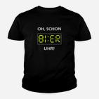 Bier Uhr Kinder Tshirt mit Digitalanzeige, Lustiges Outfit für Männer