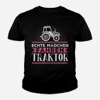 Damen Echte Mdchen Fahren Traktor Treck Kinder T-Shirt