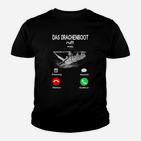 Drachenboot Kinder Tshirt Lustiger Anruf Aufdruck, Anrufannahme Design