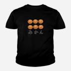 Dragon Ball Z Schwarzes Kinder Tshirt, Kame-Symbol & Dragon Balls Motiv