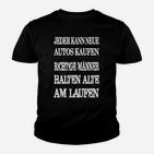 Echte Männer & Alte Autos Kinder Tshirt, Lustiges Spruch Kinder Tshirt für Herren