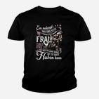 Ein Motorrad Und Eine Gute Frau Kinder T-Shirt