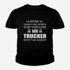 Exzellenz Trucker Kinder Tshirt mit Aufdruck, LKW-Fahrer Thema