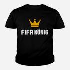 FIFA König Herren Kinder Tshirt mit Krone-Design, Fußballfan Bekleidung