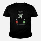 Flugzeug-Thema Herren Kinder Tshirt Flugzeug ruft...und ich muss gehen!, Lustiges Design