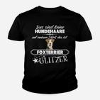 Foxterrier Glitzer Spruch Kinder Tshirt, Mode für Hundefans