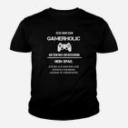 Gamerholic Lustiges Kinder Tshirt für Videospiel-Enthusiasten