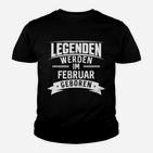 Geboren Februar Geburtstag Geburt Kinder T-Shirt