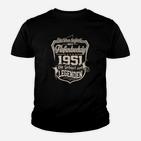 Geburtsjahr 1951 Legenden Vintage Kinder Tshirt, Retro Look Tee