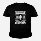 Geburtsjahrgang 1985 Legendäres Kinder Tshirt in Schwarz, Retro Style Tee