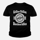 Grillen Chillen Bierchen Killen Kinder T-Shirt