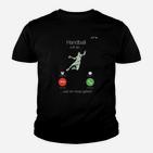 Handballer Anruf-Witz Kinder Tshirt, Lustiges Handball ruft an Design