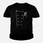 Herren Kinder Tshirt Schwarz mit Minimalistischem Taschenbillard-Design