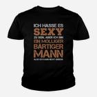 Herren Kinder Tshirt Sexy & Mollig Bärtiger Mann - Humorvolles Design