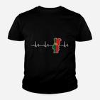 Herzschlag Italien Motiv Kinder Tshirt, Stilvolles Italien-Fan Tee