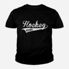 Hockey Mama Kinder Tshirt für Sportliche Mütter – Schwarz