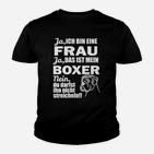 Humorvolles Damen Kinder Tshirt: Boxer Hund & Spruch für Hundefreundinnen