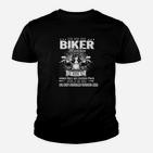 Ich Bin Ein Biker Mädchen Einem Herz Am Rechten Fleck Tee Kinder T-Shirt