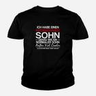 Ich Habe Einen Motorradfahrer Sohn Kinder T-Shirt