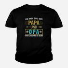 Ich Habe Zwei Titel Papa Und Opa Kinder T-Shirt