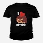 Ich Liebe Mettigel I Love Mett Kinder T-Shirt