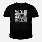 Italo-Deutsches Stolz Kinder Tshirt 50% Italienisch + 50% Deutsch = 100% Perfektion