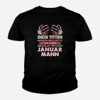 Januar-Geburtstagsmann Kinder Tshirt, Lustiges Zitat Design
