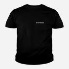 Klassisches Schwarzes Kinder Tshirt mit Logo-Schriftzug, Elegantes Design