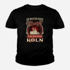 Köln-Motto Kinder Tshirt mit Spruch, Schwarz für Fans