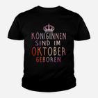 Konige Sind Im Oktober Gebonren Kinder T-Shirt