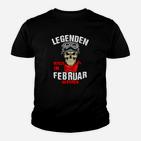 Legenden Geboren im Februar Kinder Tshirt mit Skull-Design