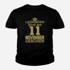 Legenden Sind Am 11 November Geboren Kinder T-Shirt